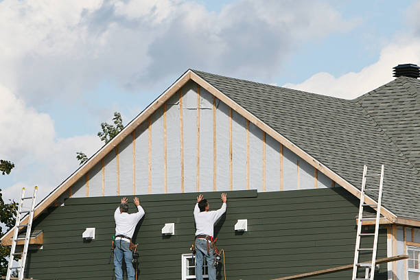 Professional Storm Damage Siding Repair technician working in Albion, IL